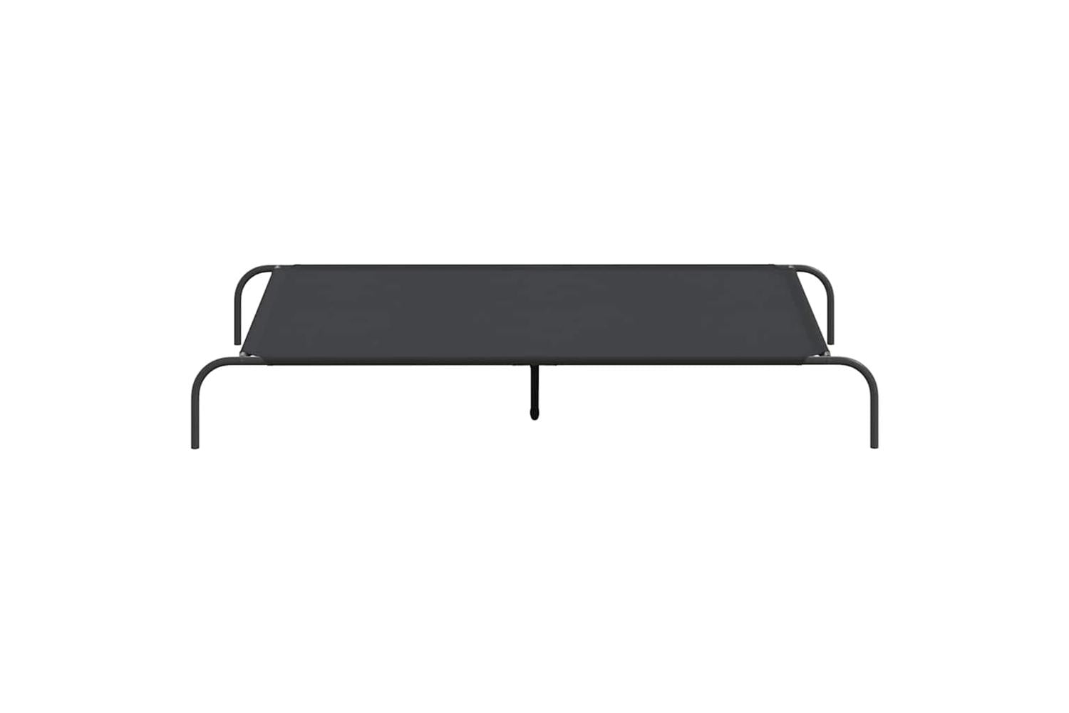 Vidaxl Elevated Dog Bed Black 150x90x20 Cm Oxford Fabric And Steel-4
