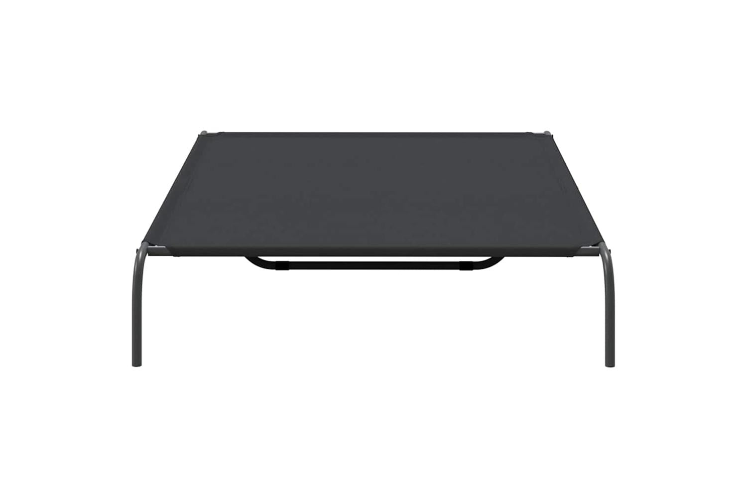 Vidaxl Elevated Dog Bed Black 150x90x20 Cm Oxford Fabric And Steel-5