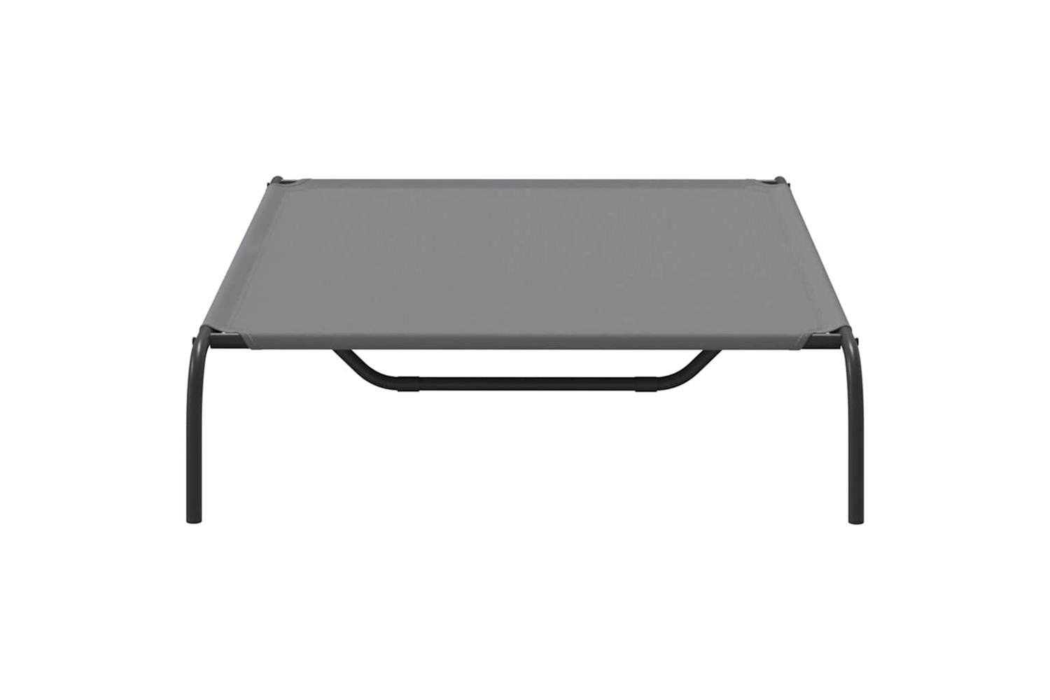 Vidaxl Elevated Dog Bed Grey 130x80x20 Cm Oxford Fabric And Steel-5
