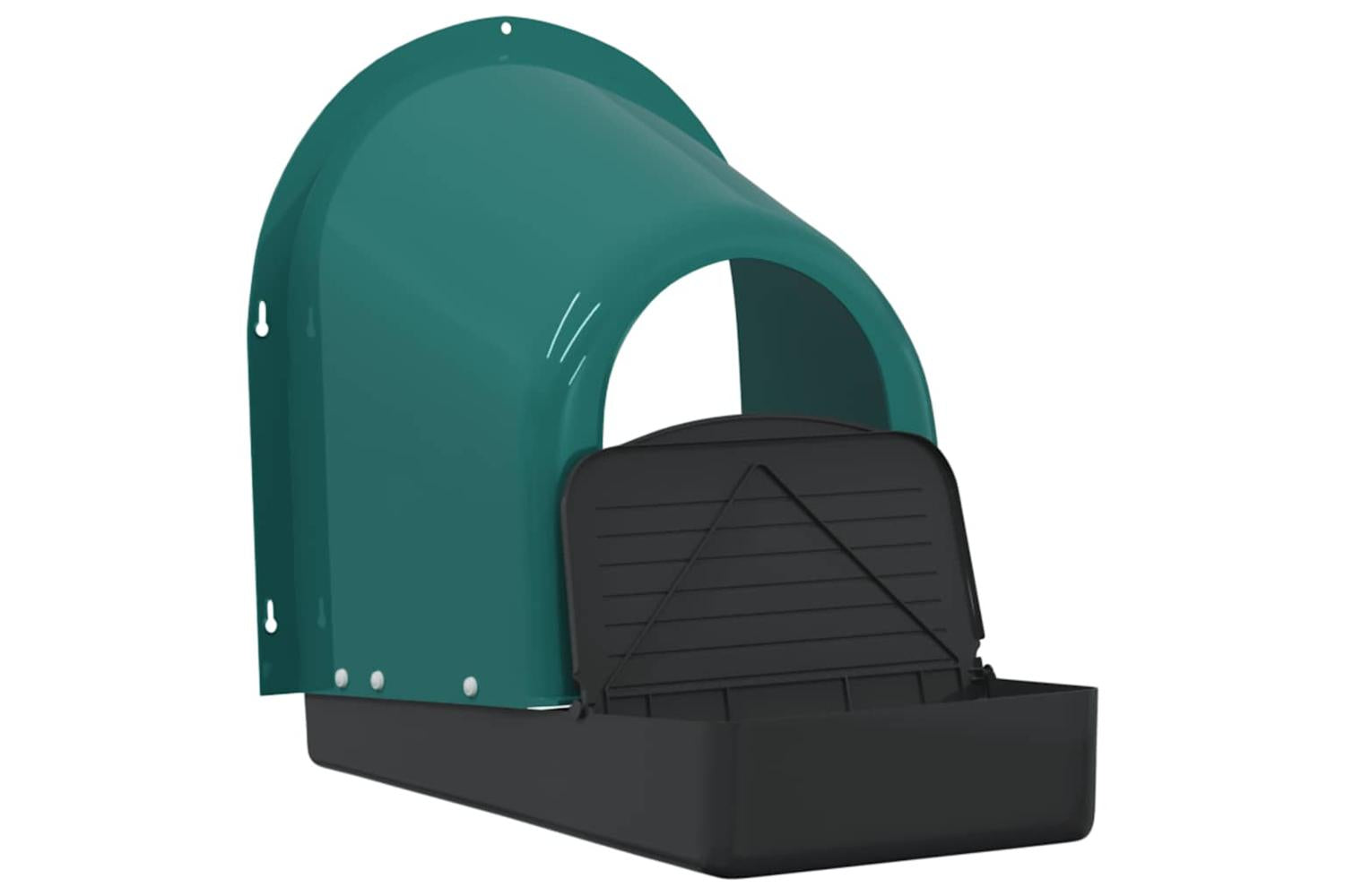 Vidaxl Chicken Nesting Boxes 4 Pcs Wall-mounted Dark Green Plastic-4