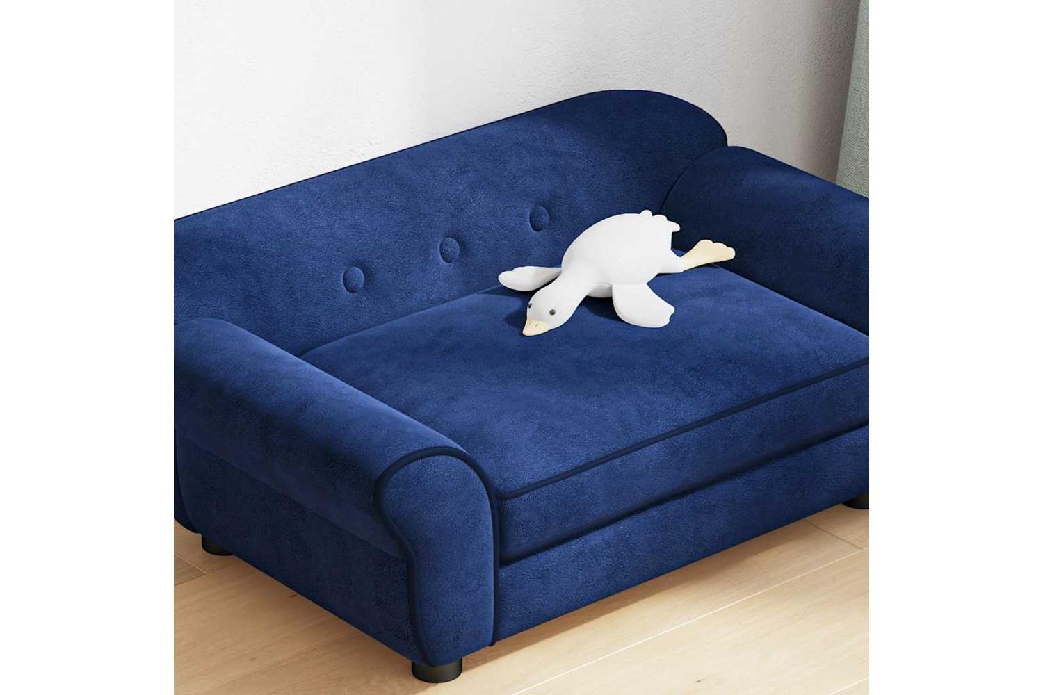 Vidaxl Dog Sofa Blue 72x45x30 Cm Plush-4