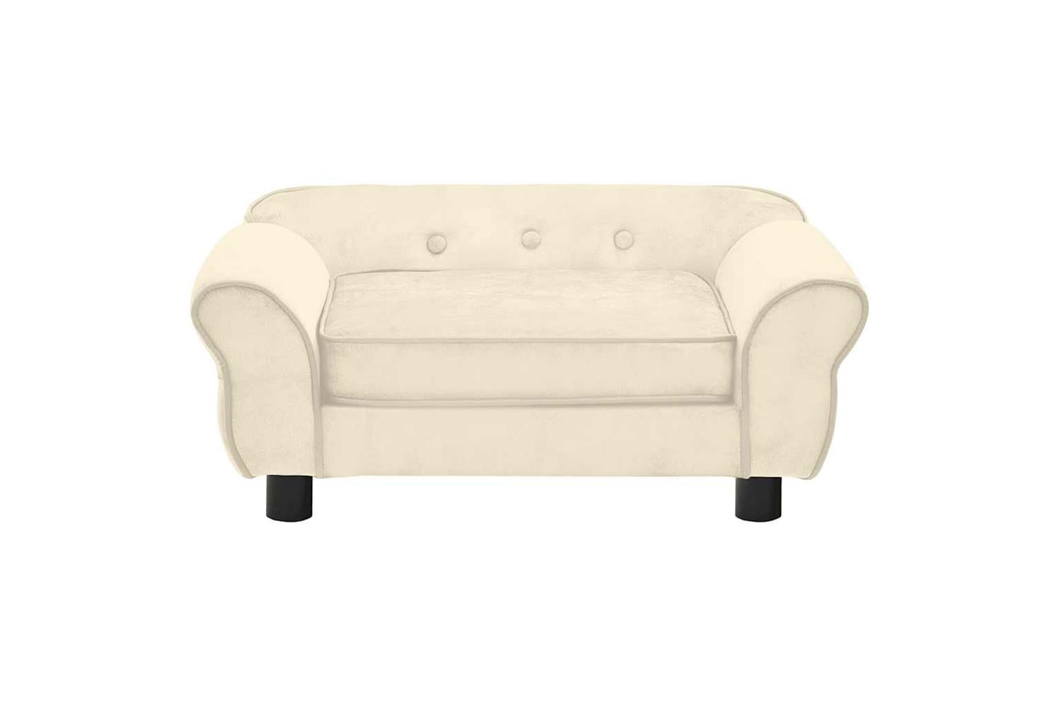Vidaxl Dog Sofa Cream 72x45x30 Cm Plush-5