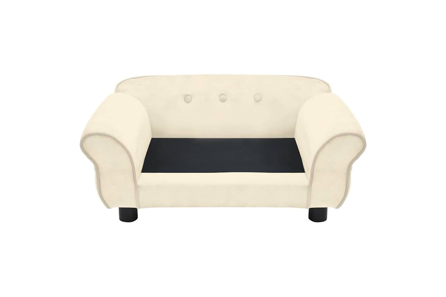 Vidaxl Dog Sofa Cream 72x45x30 Cm Plush-6