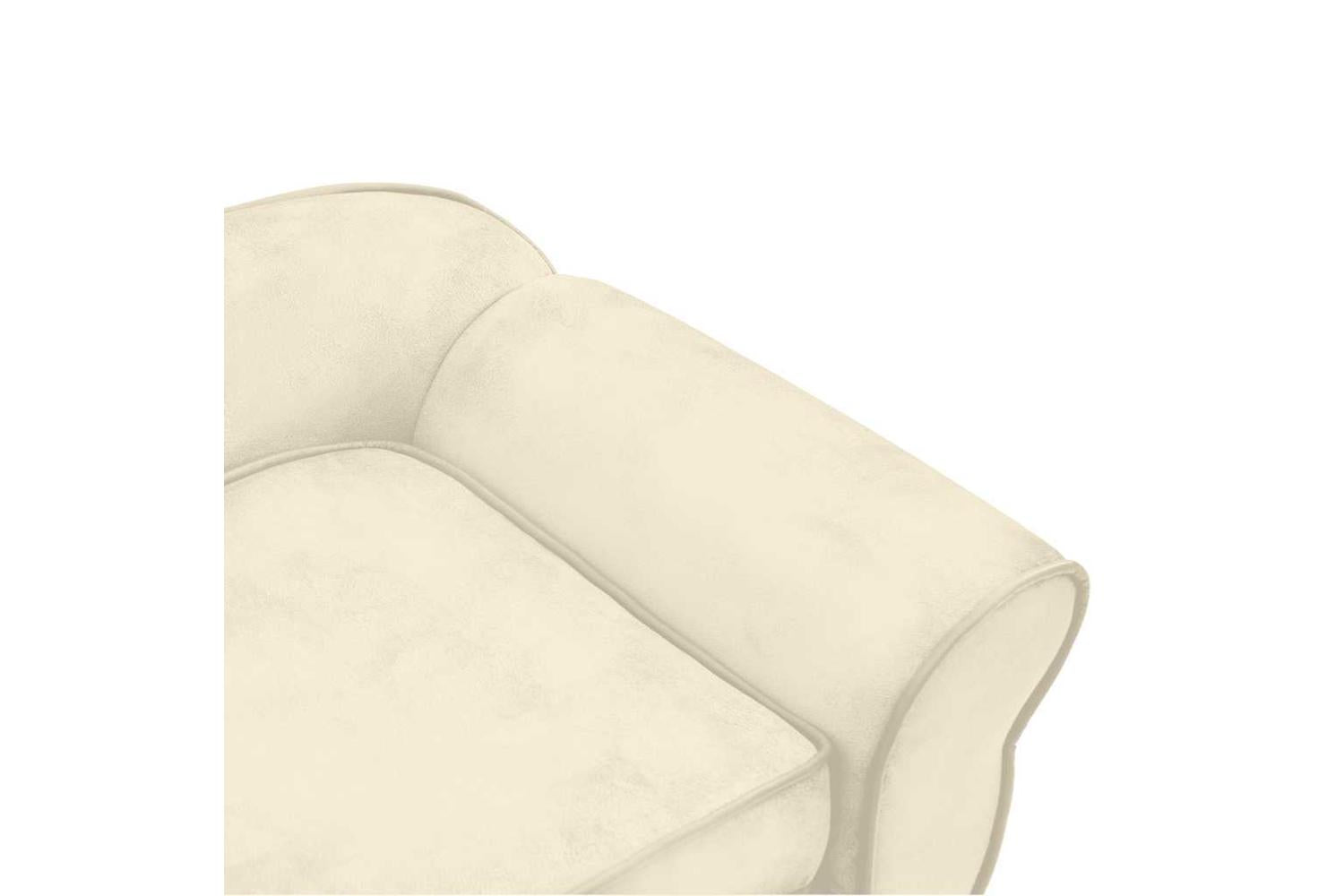 Vidaxl Dog Sofa Cream 72x45x30 Cm Plush-9