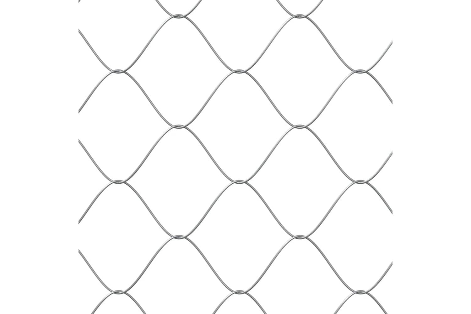 Vidaxl Dog Cage With Roof And Door Grey 2x2x2 M Galvanised Steel-7