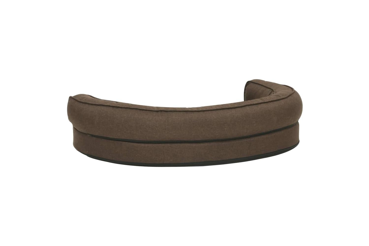 Vidaxl Ergonomic Dog Bed Mattress 75x53 Cm Linen Look Brown-5