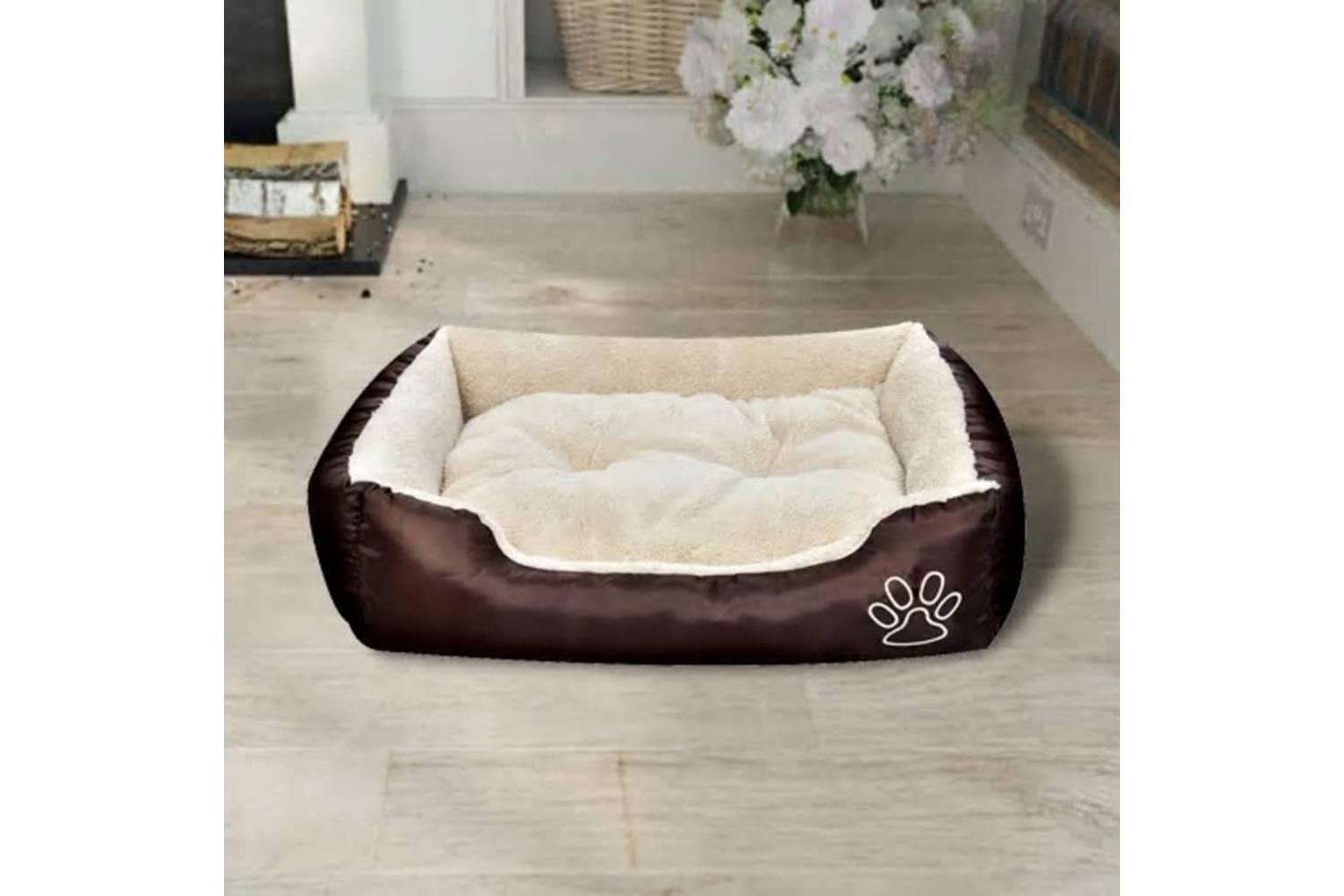 Vidaxl Warm Dog Bed With Padded Cushion S-2