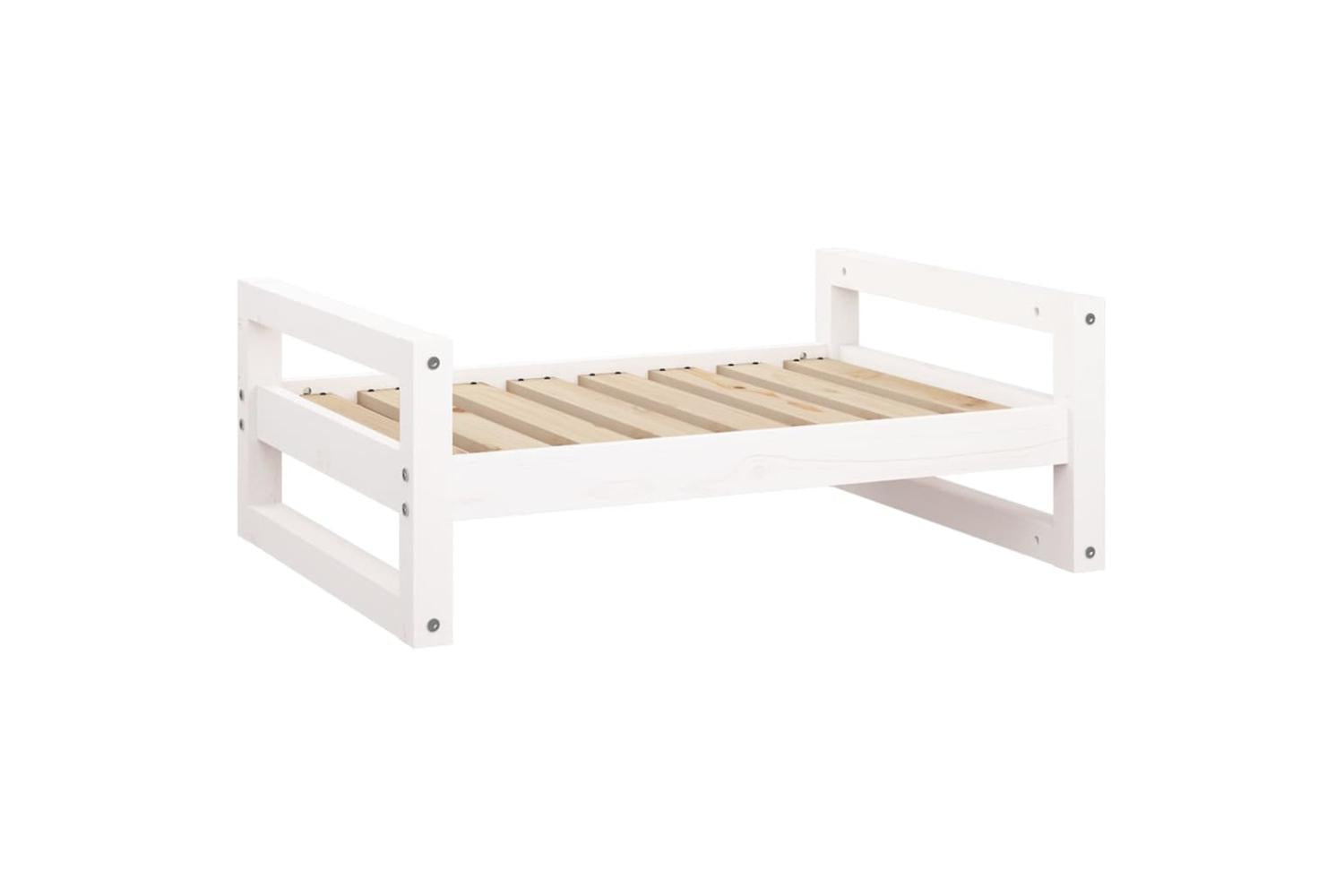 Vidaxl Dog Bed White 755x555x28 Cm Solid Pine Wood-2