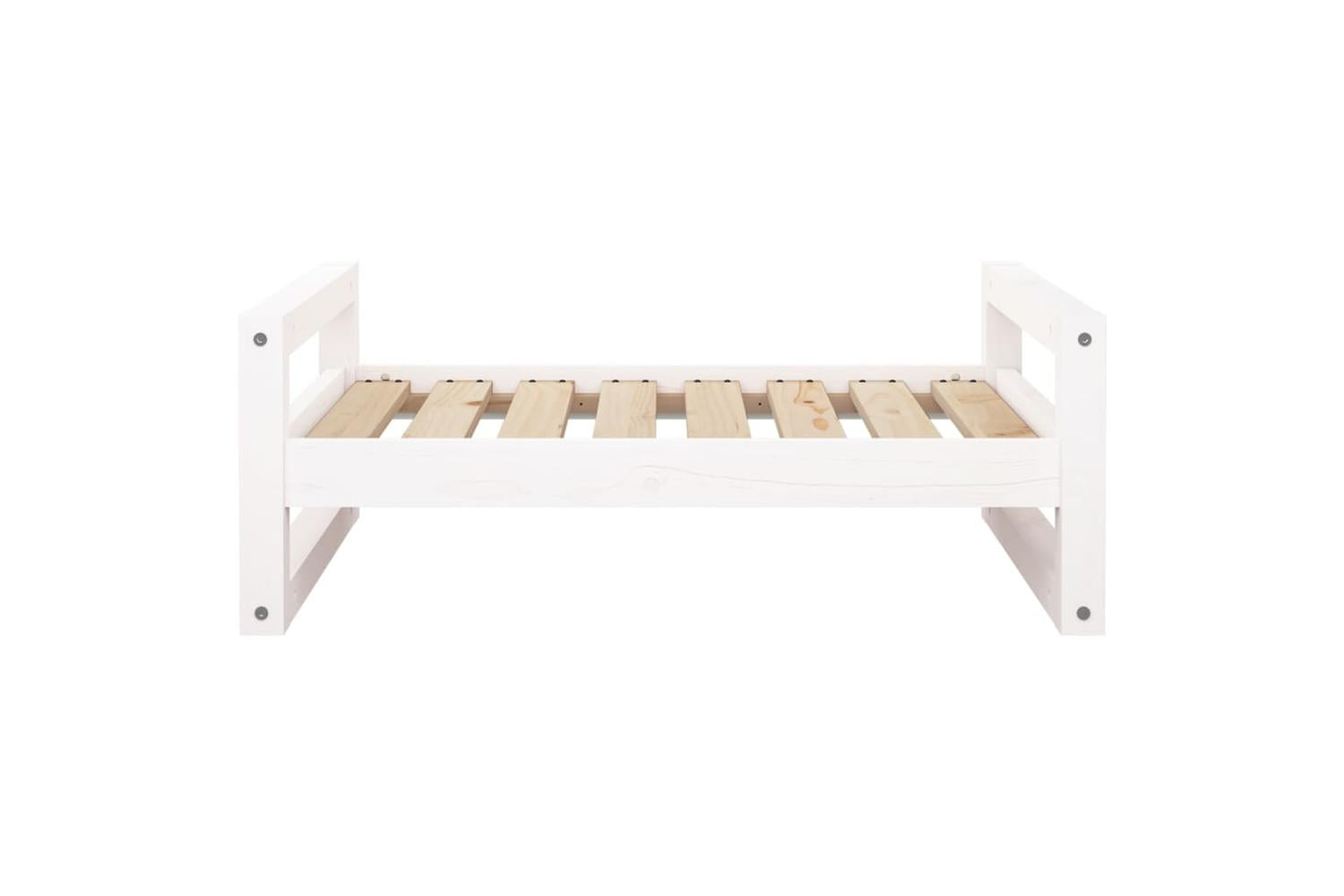 Vidaxl Dog Bed White 755x555x28 Cm Solid Pine Wood-5