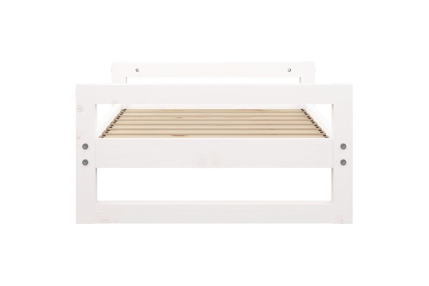 Vidaxl Dog Bed White 755x555x28 Cm Solid Pine Wood-6