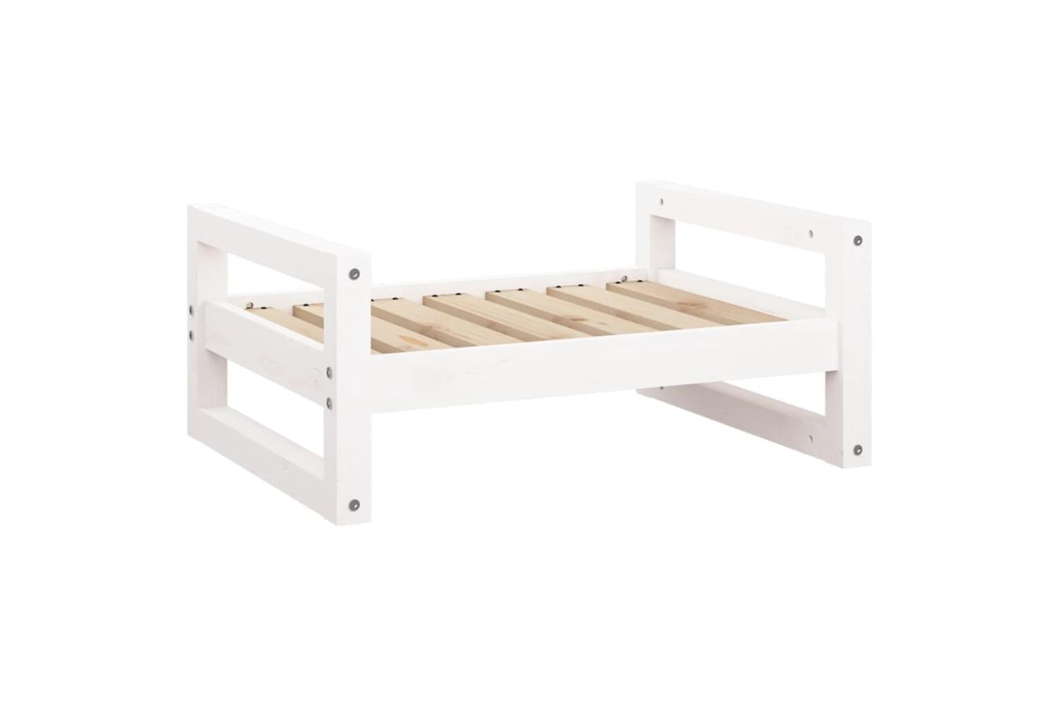 Vidaxl Dog Bed White 655x505x28 Cm Solid Pine Wood