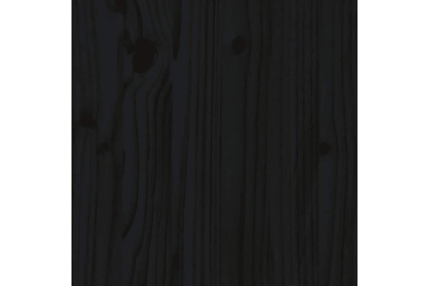 Vidaxl Dog Bed Black 655x505x70 Cm Solid Wood Pine-7