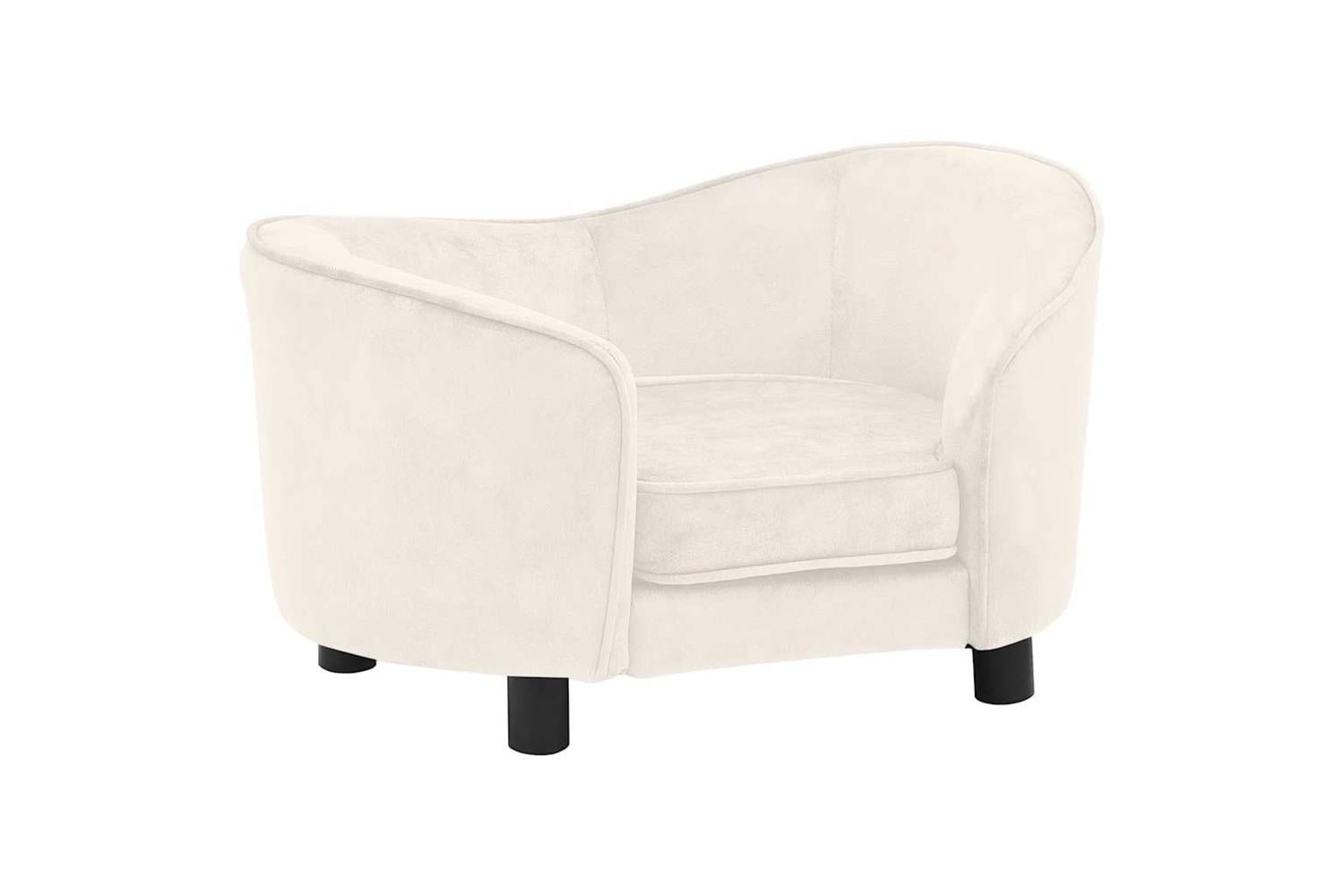 Vidaxl Dog Sofa Cream 69x49x40 Cm Plush-2