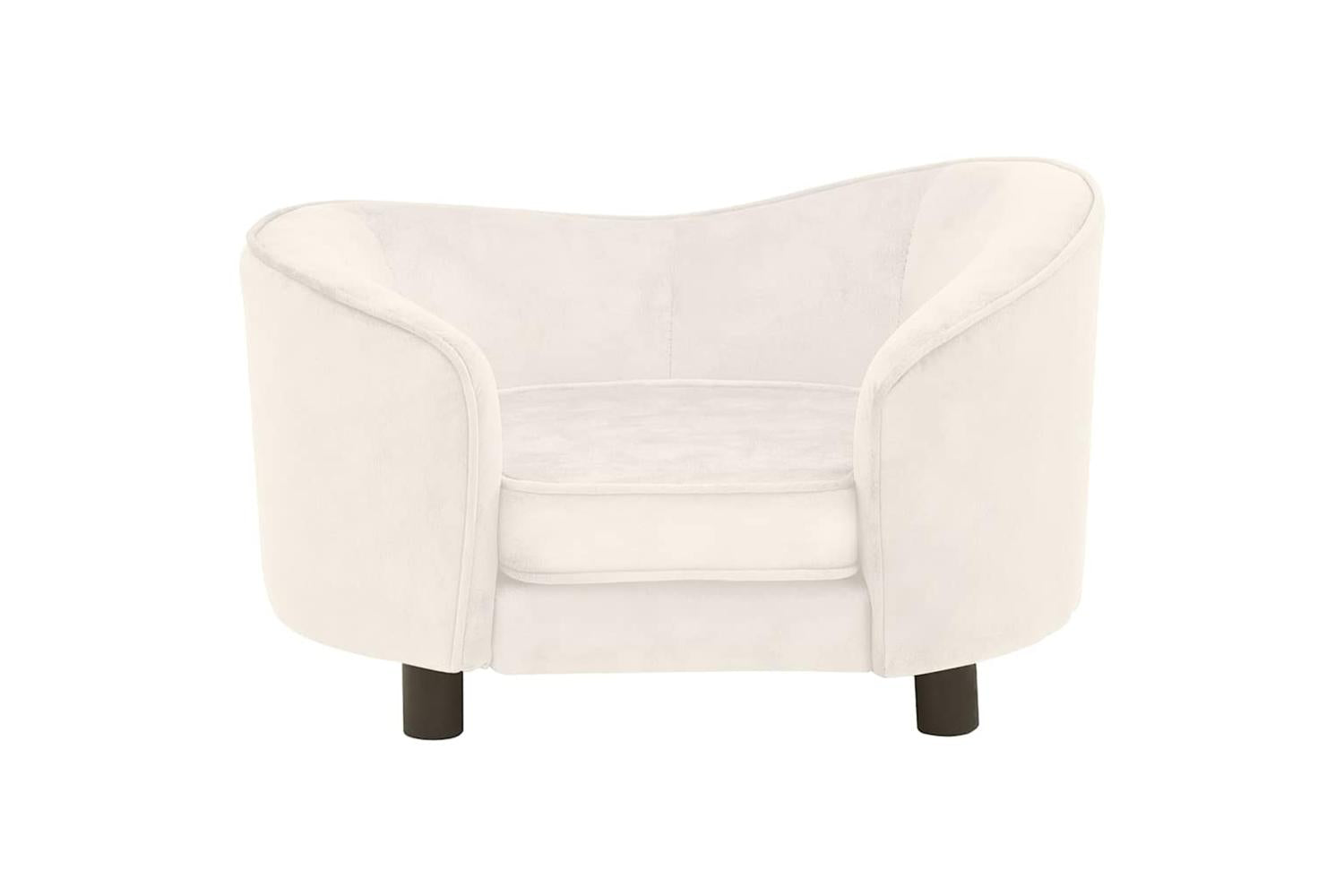 Vidaxl Dog Sofa Cream 69x49x40 Cm Plush-3