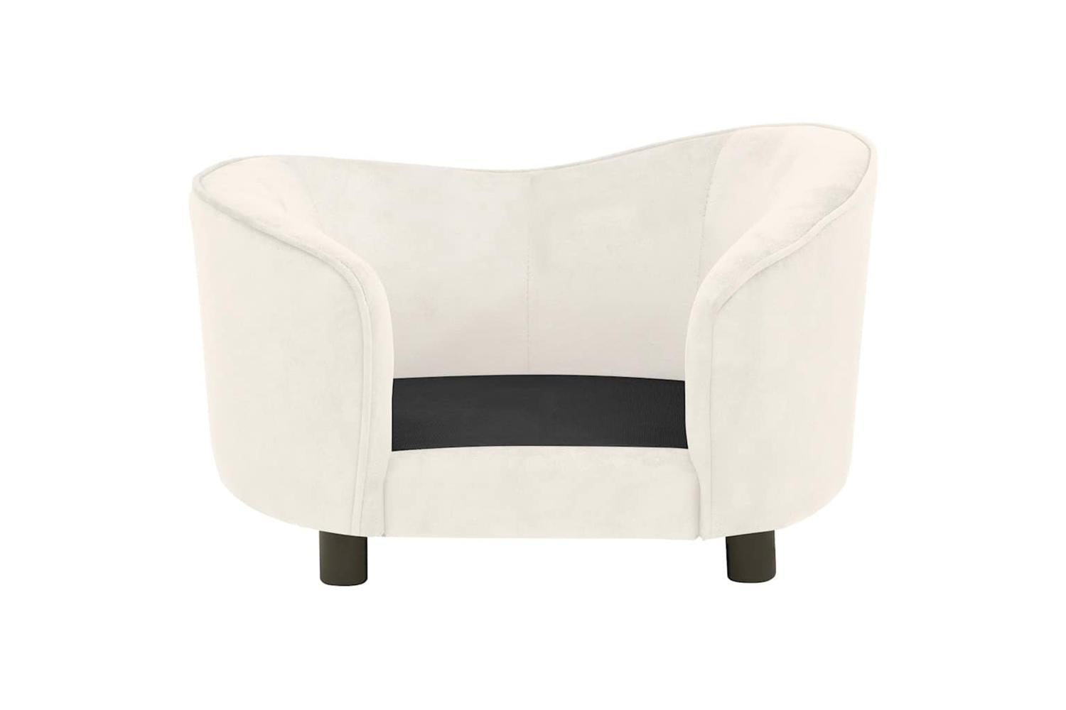 Vidaxl Dog Sofa Cream 69x49x40 Cm Plush-6