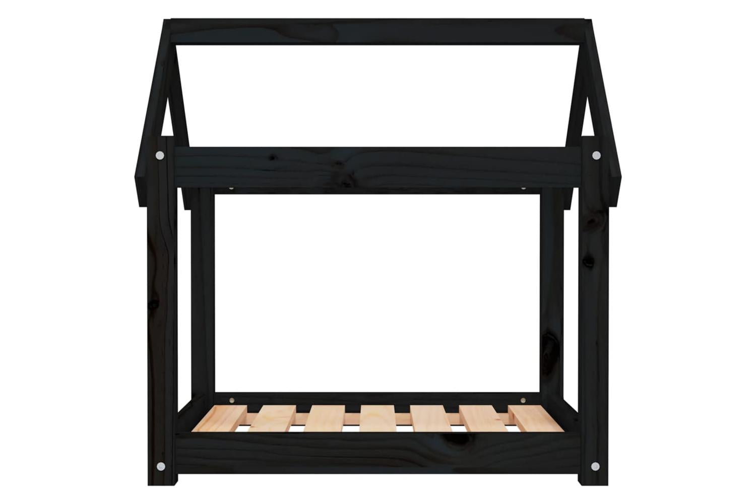 Vidaxl Dog Bed Black 71x55x70 Cm Solid Wood Pine-5