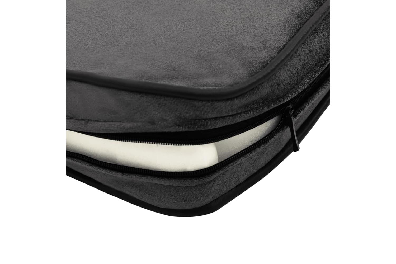 Vidaxl Dog Sofa Dark Grey 81x43x31 Cm Plush And Faux Leather-7