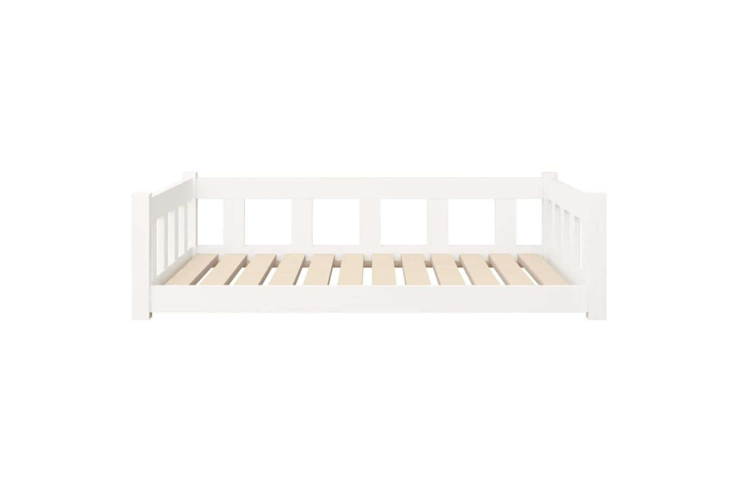 Vidaxl Dog Bed White 1055x755x28 Cm Solid Wood Pine-4