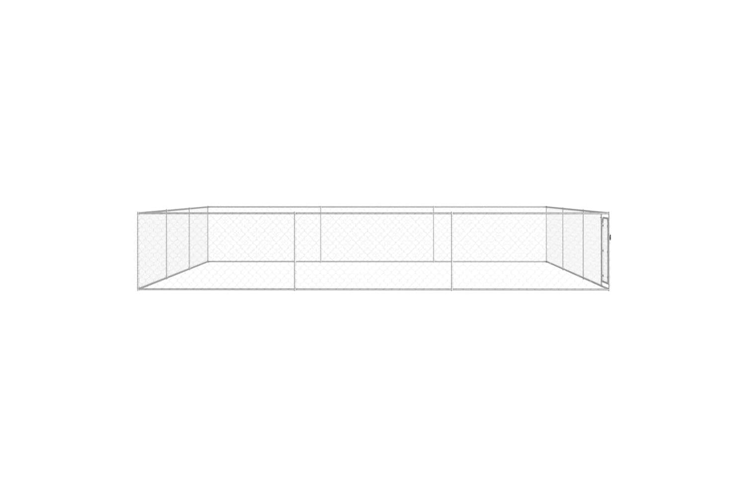 Vidaxl Outdoor Dog Kennel Galvanised Steel 6x6x1 M-2