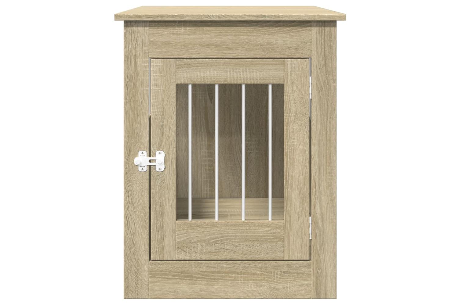 Vidaxl Dog Crate Furniture Sonoma Oak 55x80x68 Cm Engineered Wood-4