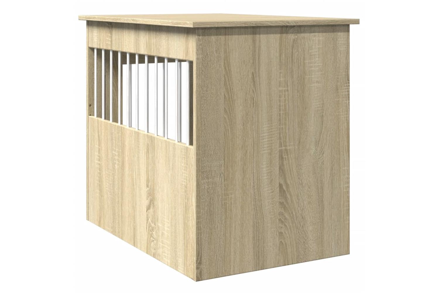 Vidaxl Dog Crate Furniture Sonoma Oak 55x80x68 Cm Engineered Wood-6