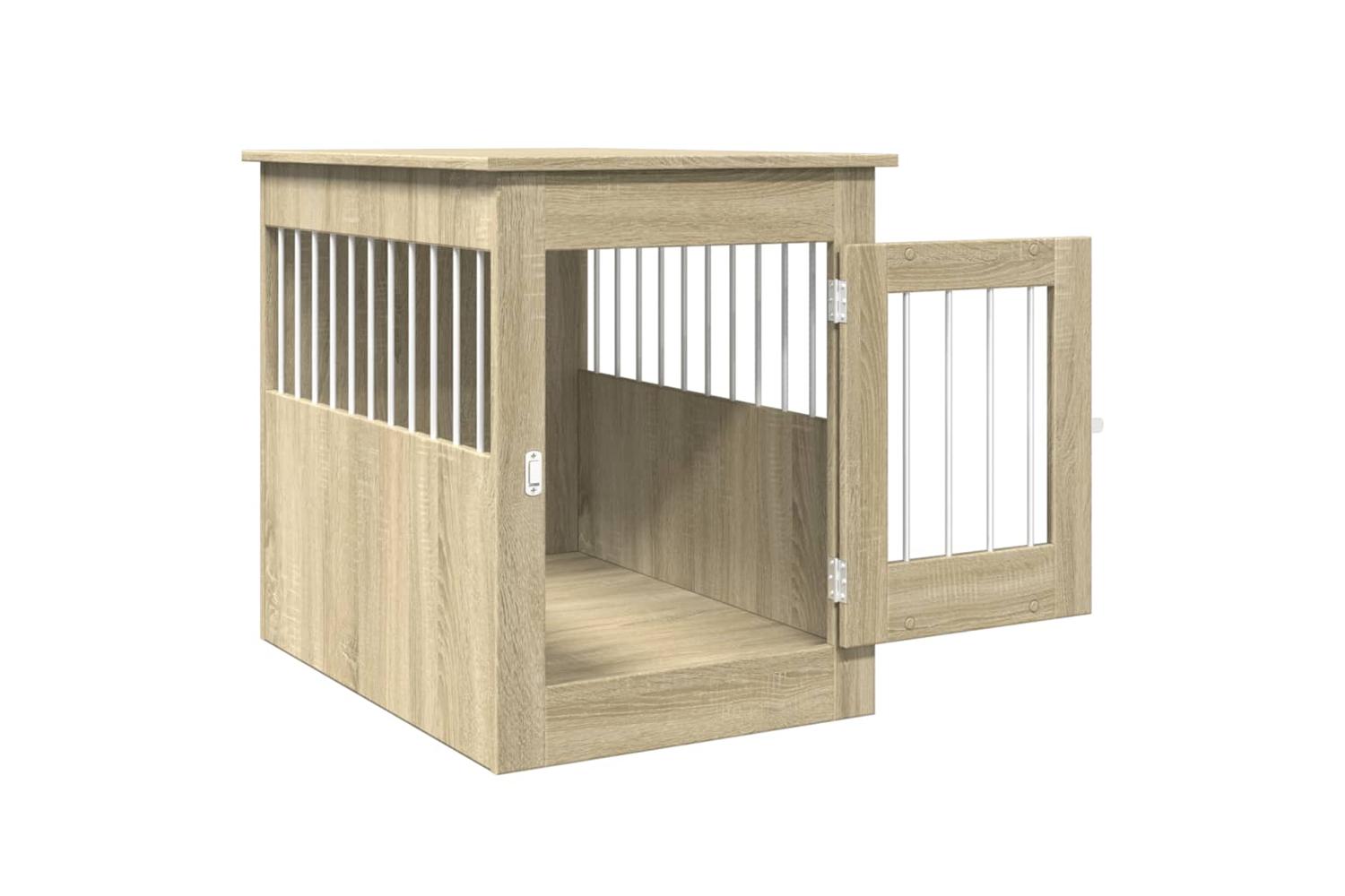 Vidaxl Dog Crate Furniture Sonoma Oak 55x80x68 Cm Engineered Wood-7