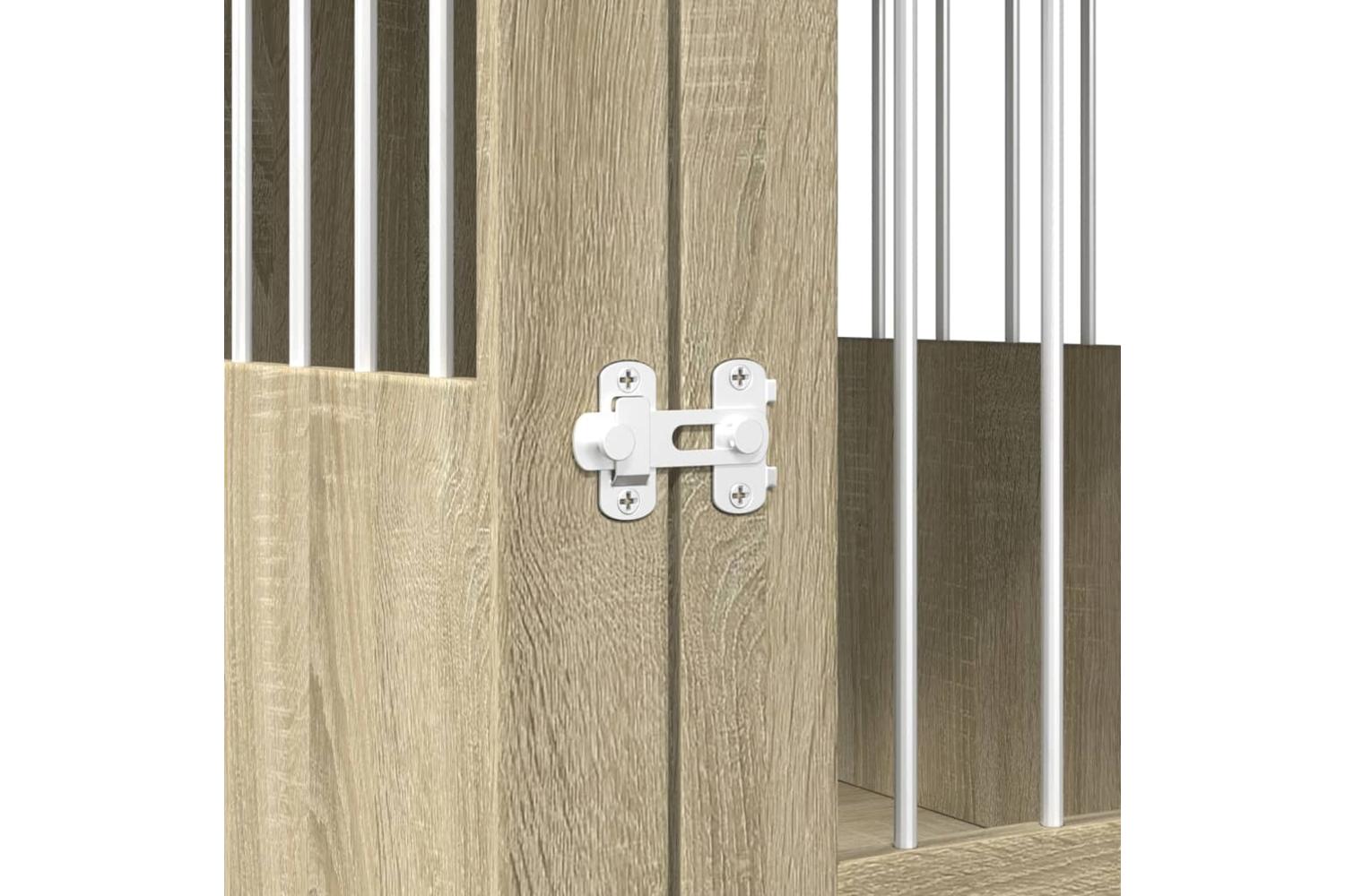 Vidaxl Dog Crate Furniture Sonoma Oak 55x80x68 Cm Engineered Wood-9