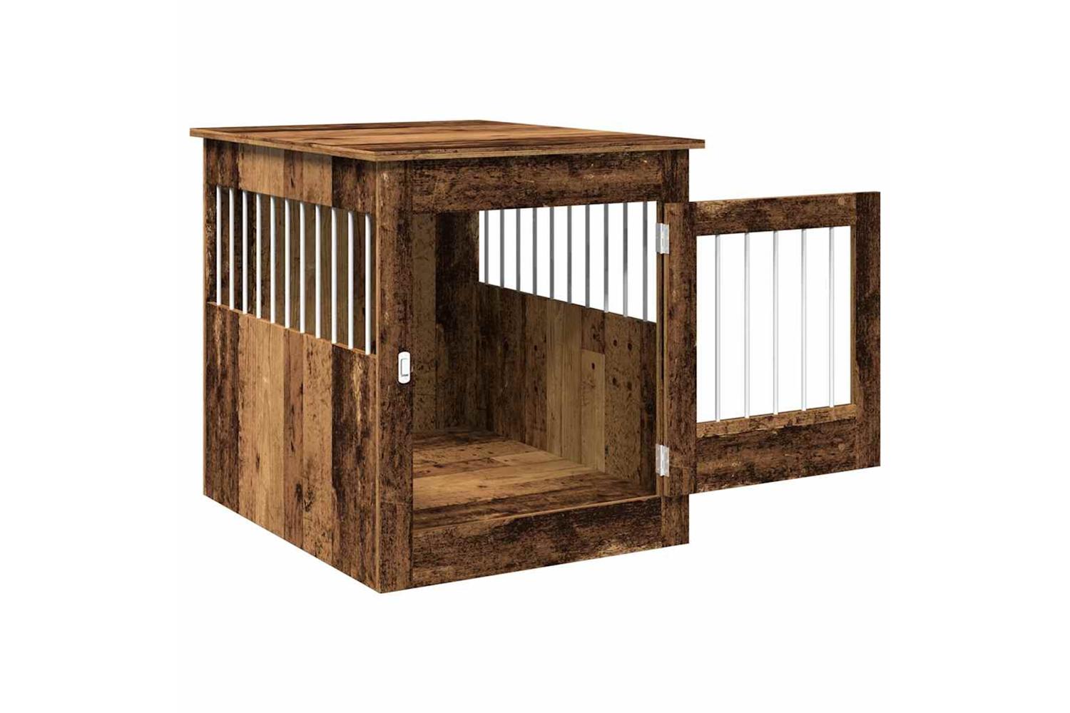 Vidaxl Dog Crate Furniture Old Wood 645x80x71 Cm Engineered Wood-5