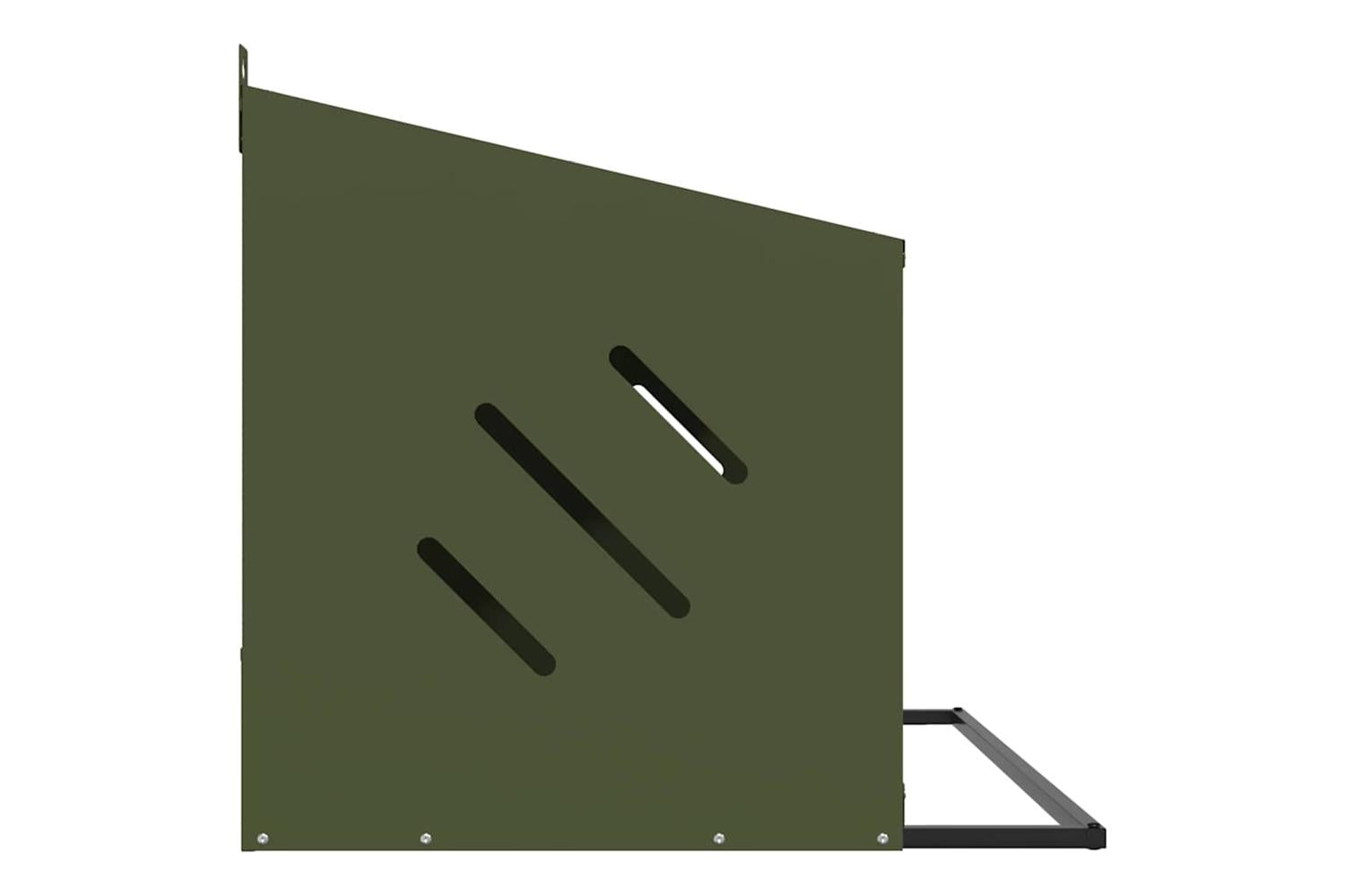 Vidaxl Chicken Nesting Box With 4 Compartments Olive Green Metal-6
