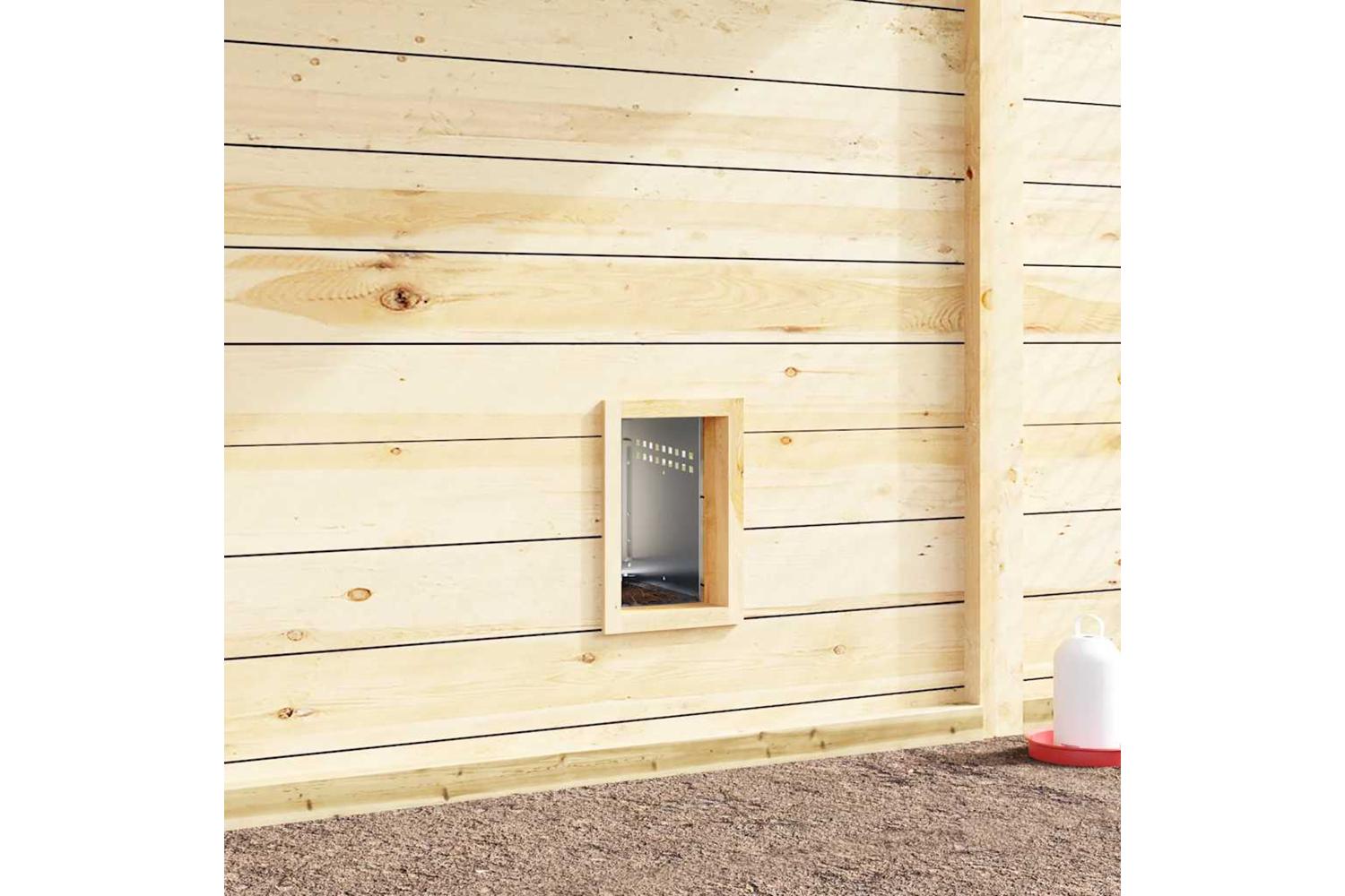 Vidaxl Chicken Nesting Box 1 Compartment Wall-mounted Galvanised Steel-3