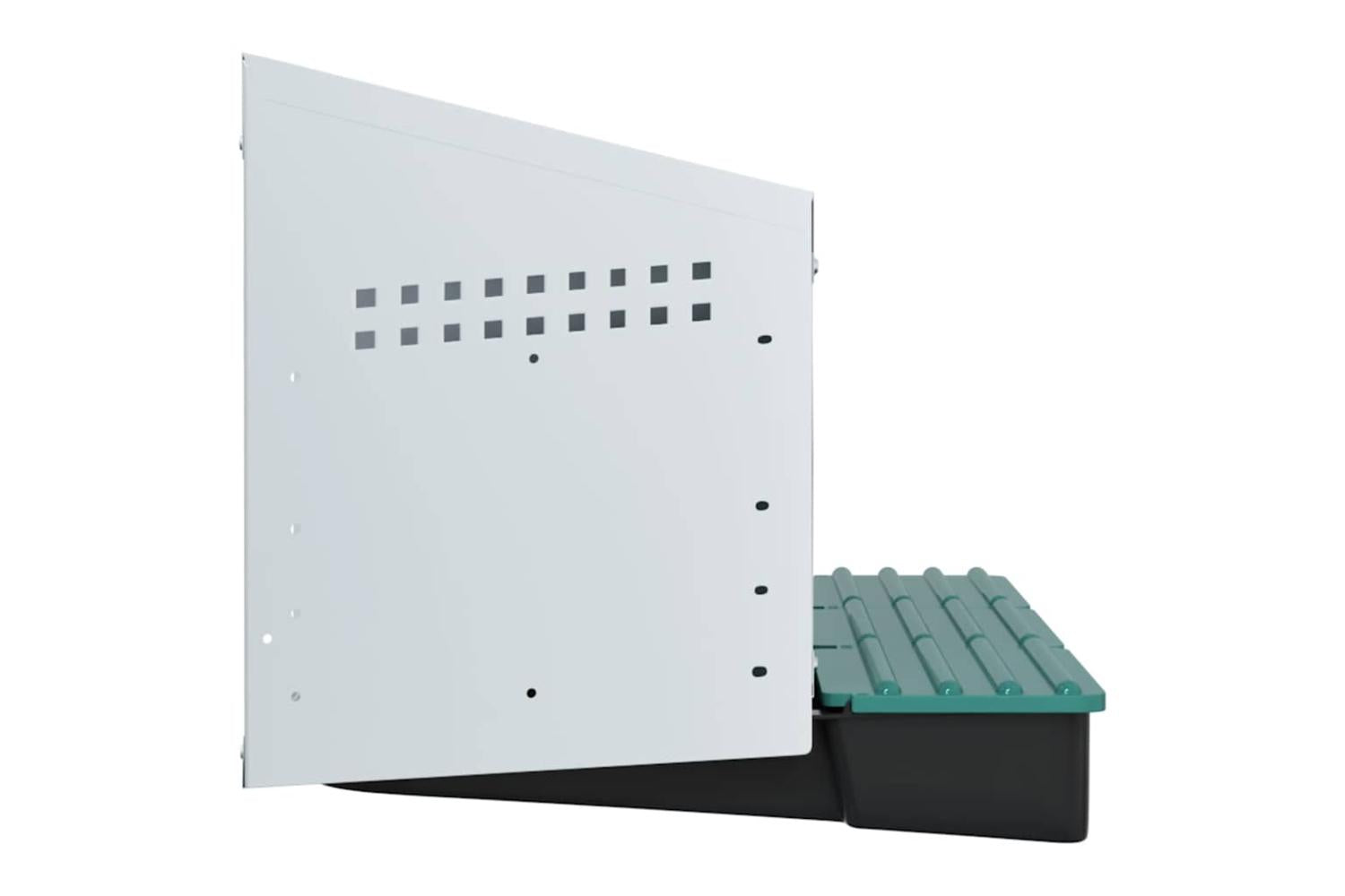 Vidaxl Chicken Nesting Box 3 Compartments Wall-mounted Galvanised Steel-6