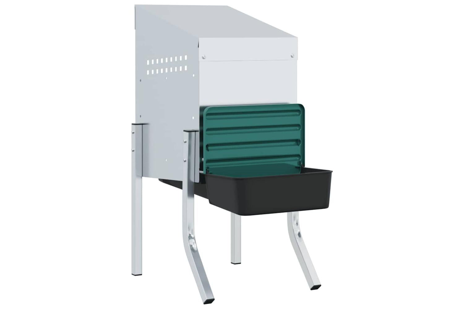 Vidaxl Chicken Nesting Box 1 Compartment With Legs Galvanised Steel-4