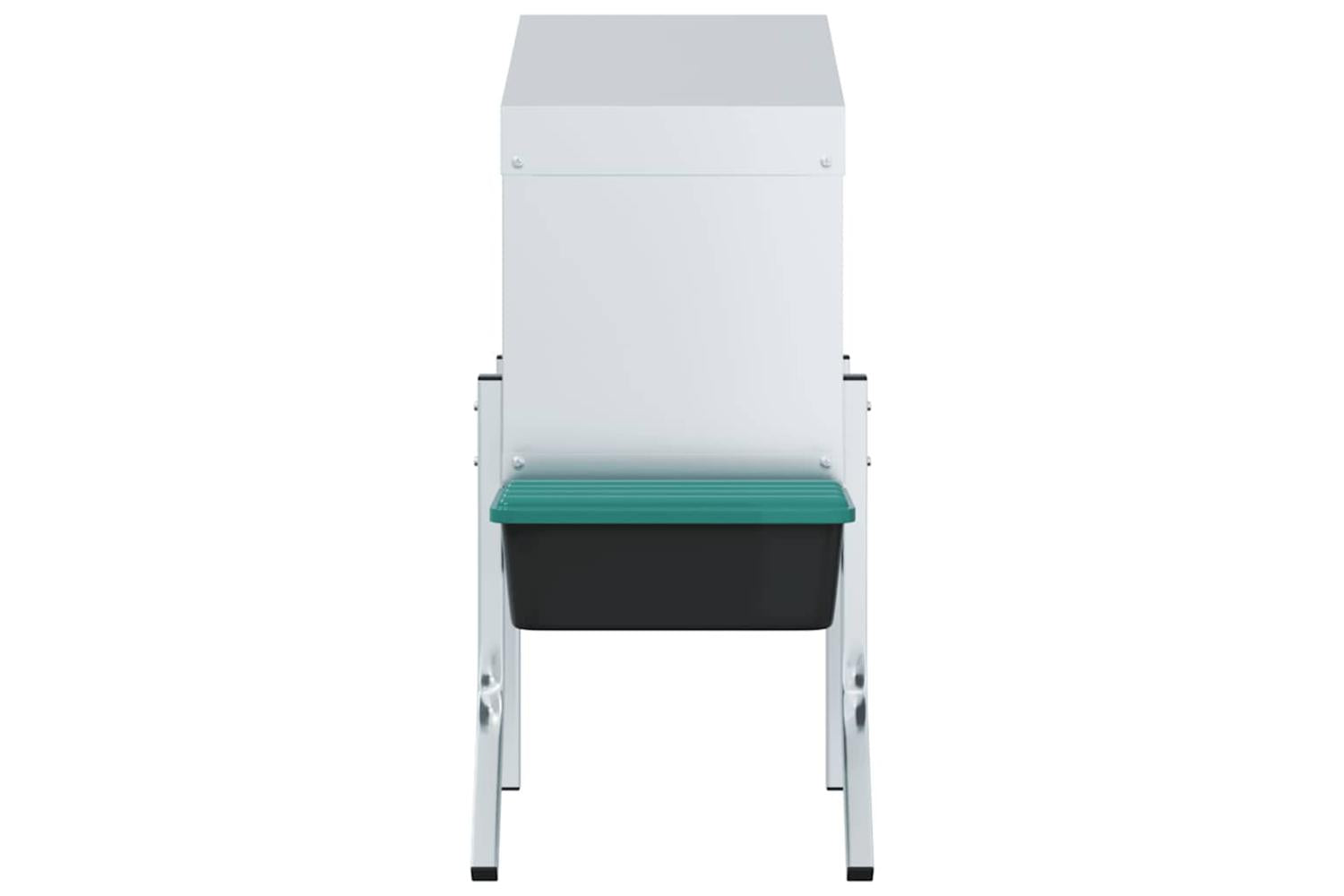 Vidaxl Chicken Nesting Box 1 Compartment With Legs Galvanised Steel-5