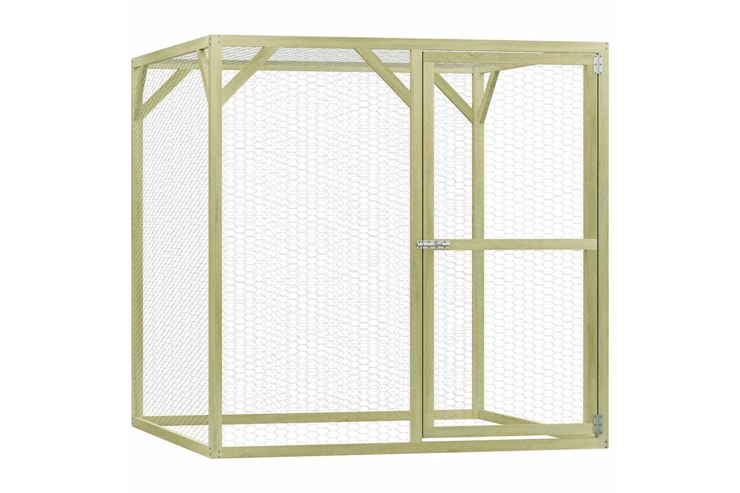 Vidaxl Chicken Cage 15x15x15 M Impregnated Wood Pine-2