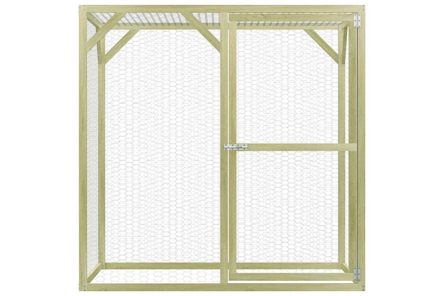 Vidaxl Chicken Cage 15x15x15 M Impregnated Wood Pine-3