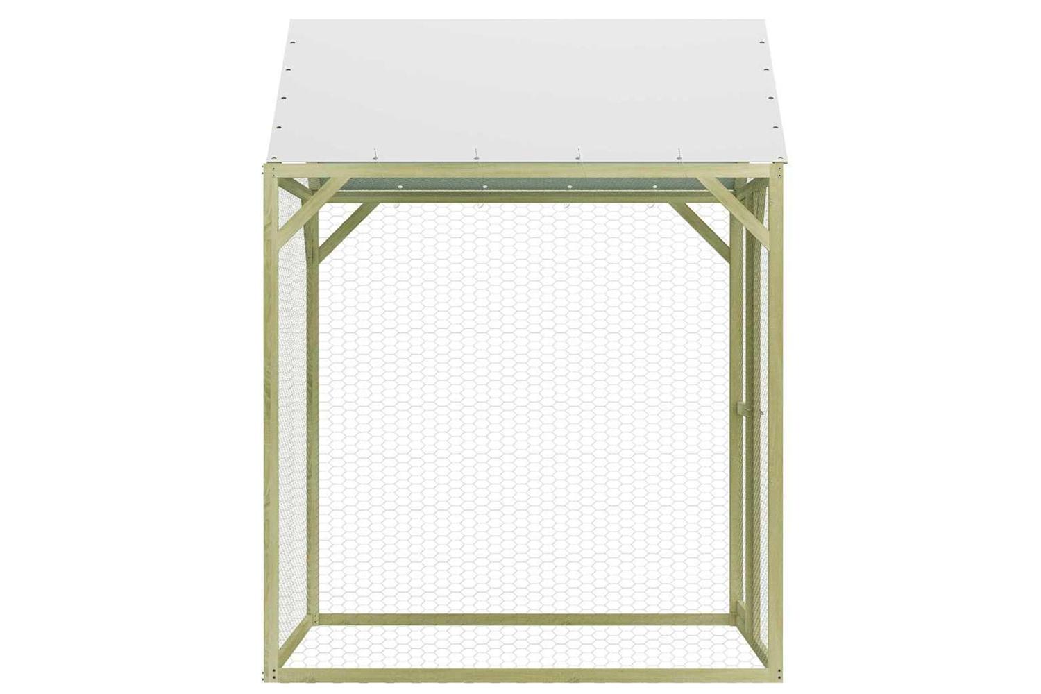 Vidaxl Chicken Cage 15x15x2 M Impregnated Wood Pine-4