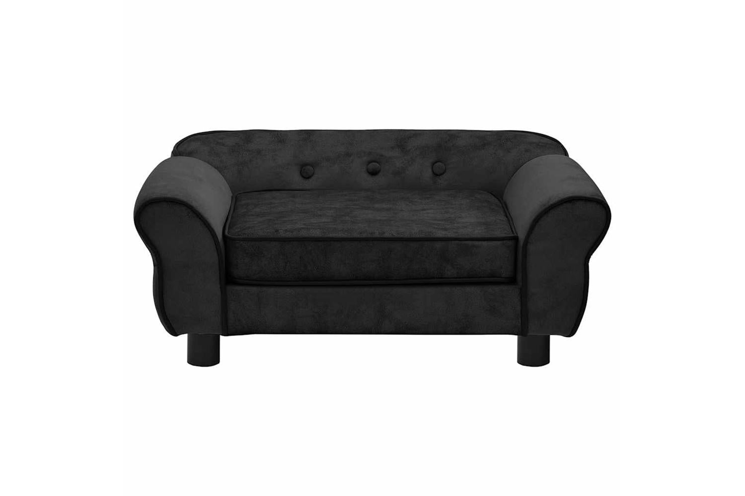 Vidaxl Dog Sofa Black 72x45x30 Cm Plush-5