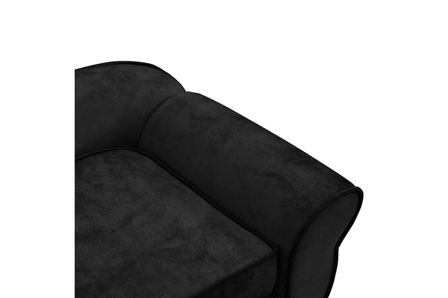 Vidaxl Dog Sofa Black 72x45x30 Cm Plush-9