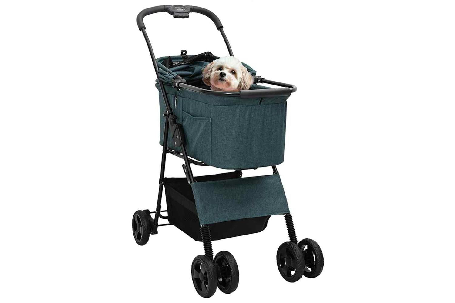 Vidaxl Folding Pet Stroller Green 81 X 47 X 99 Cm 600d Oxford Fabric-2