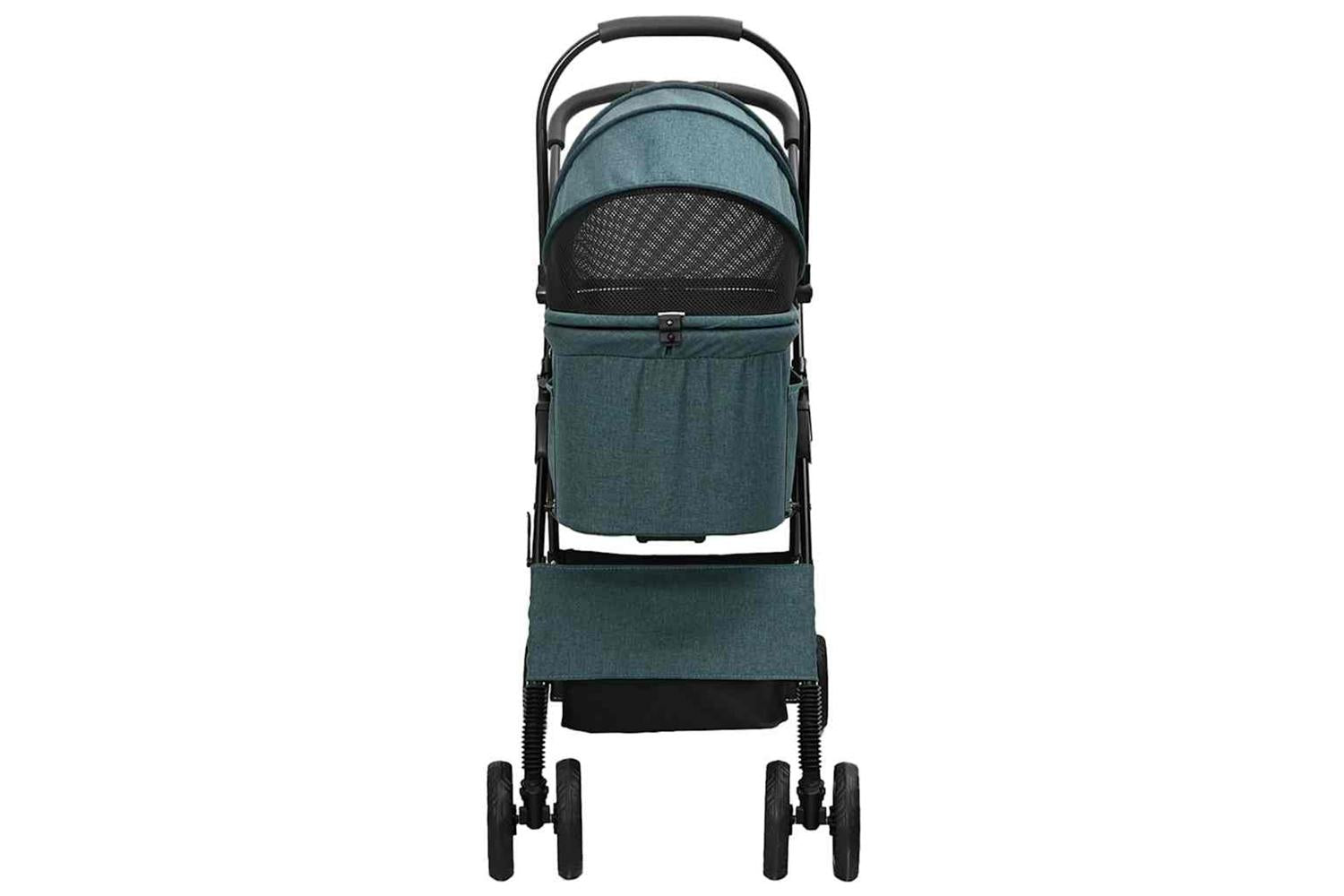 Vidaxl Folding Pet Stroller Green 81 X 47 X 99 Cm 600d Oxford Fabric-6