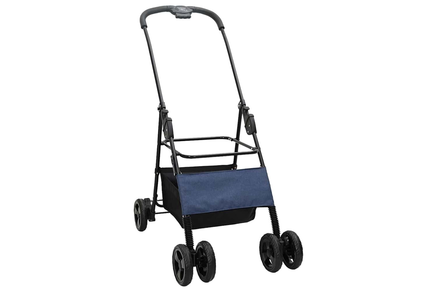 Vidaxl Folding Pet Stroller Blue 81 X 47 X 99 Cm 600d Oxford Fabric-4