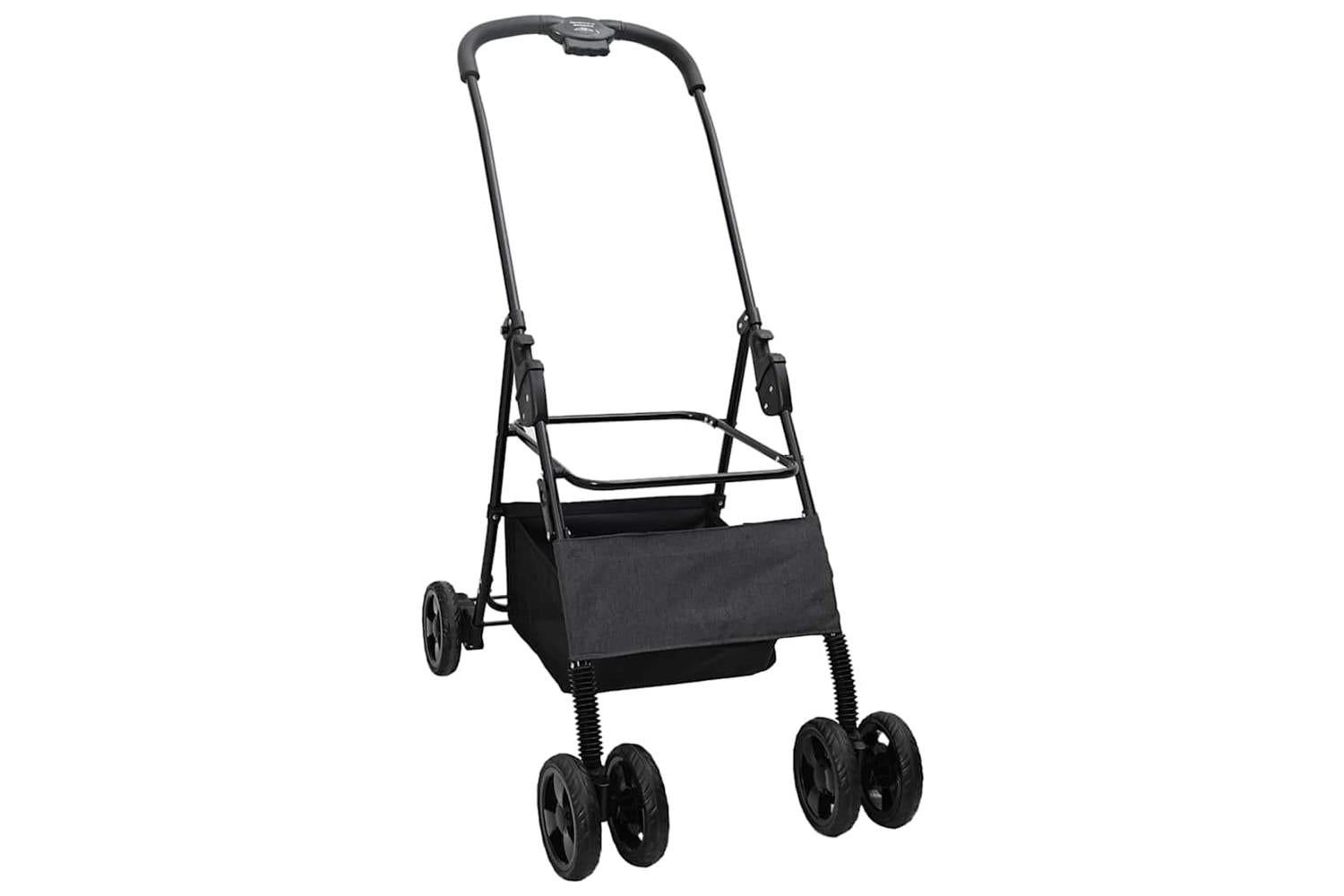 Vidaxl Folding Pet Stroller Black 81 X 47 X 99 Cm 600d Oxford Fabric-4