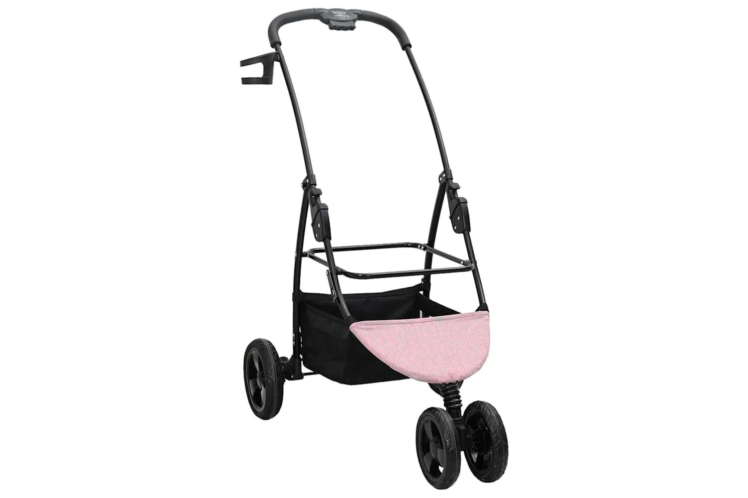 Vidaxl Folding Pet Stroller Pink 78 X 54 X 101 Cm 600d Oxford Fabric-5