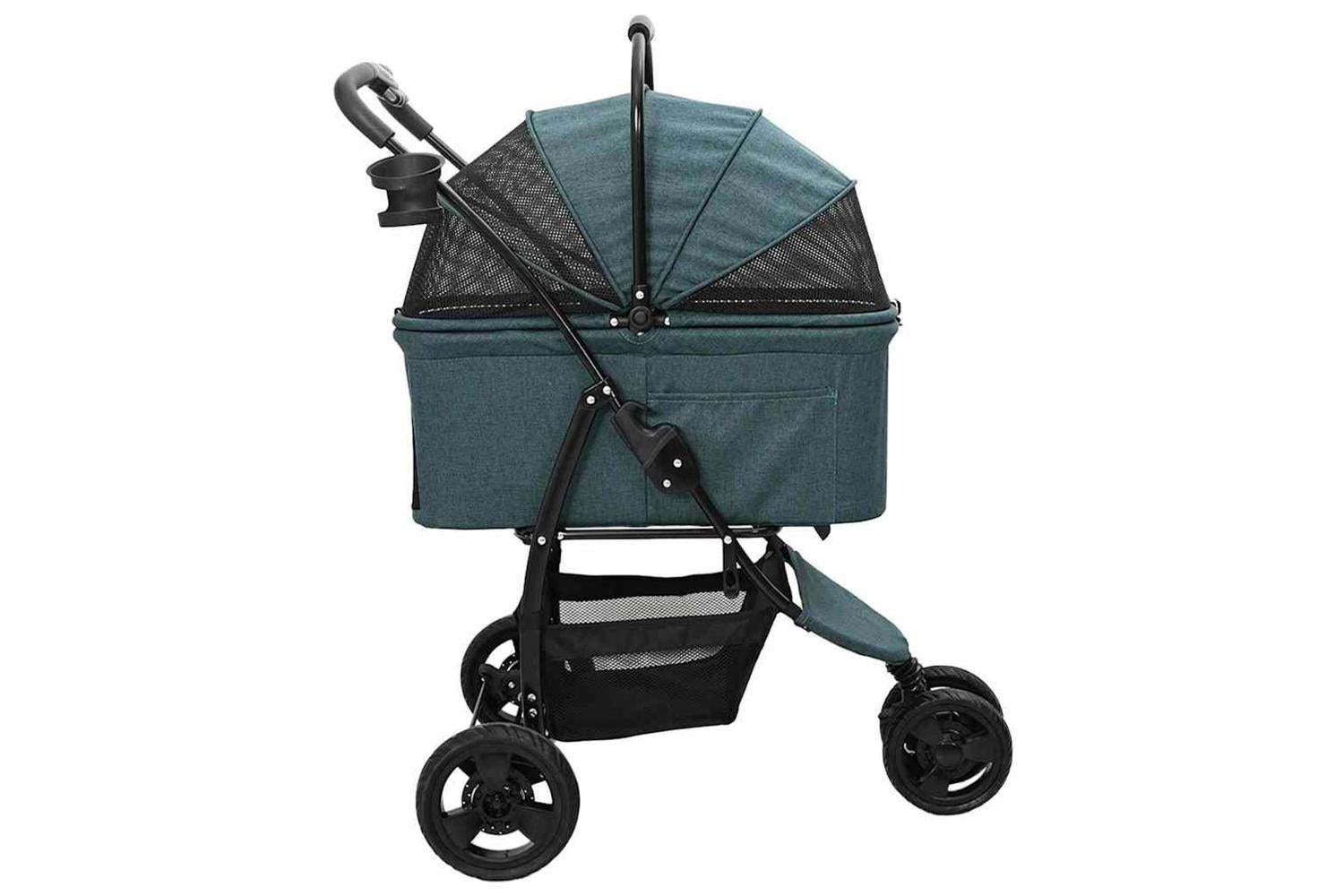 Vidaxl Folding Pet Stroller Green 78 X 54 X 101 Cm 600d Oxford Fabric-8