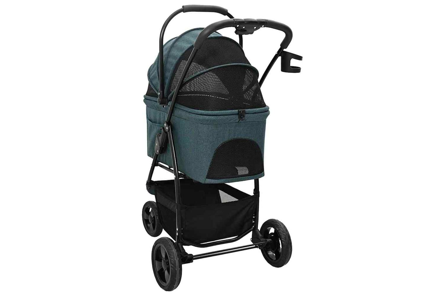 Vidaxl Folding Pet Stroller Green 78 X 54 X 101 Cm 600d Oxford Fabric-9