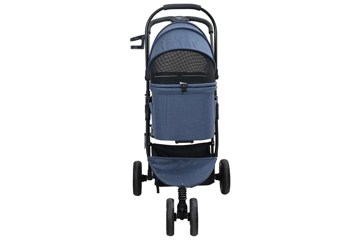 Vidaxl Folding Pet Stroller Blue 78 X 54 X 101 Cm 600d Oxford Fabric-7