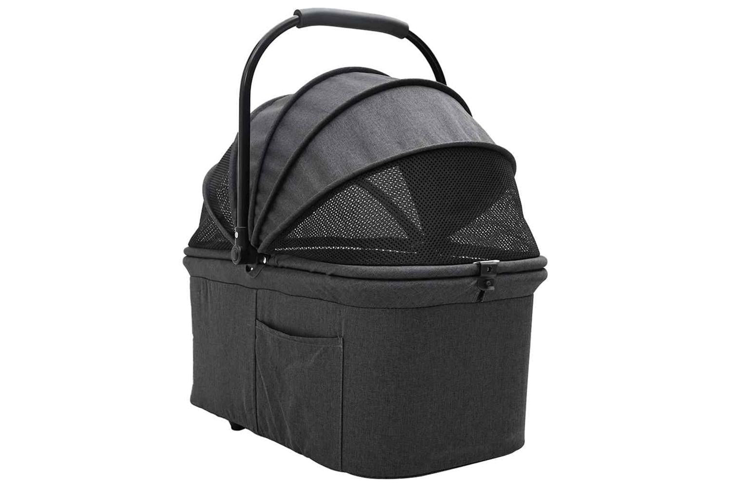 Vidaxl Folding Pet Stroller Black 78 X 54 X 101 Cm 600d Oxford Fabric-4