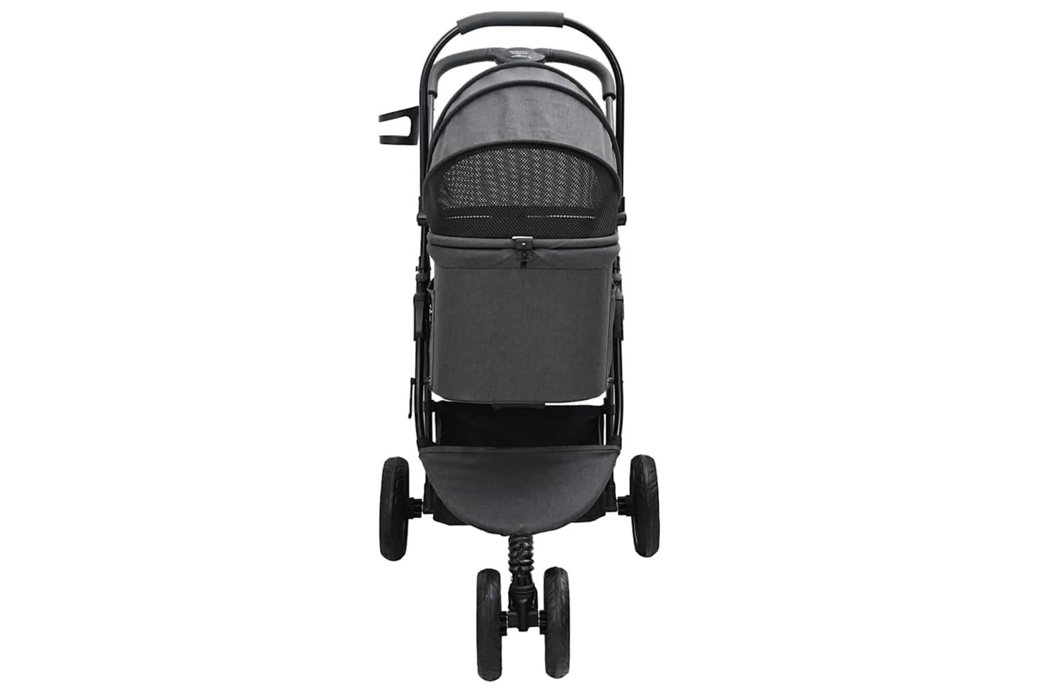 Vidaxl Folding Pet Stroller Black 78 X 54 X 101 Cm 600d Oxford Fabric-7