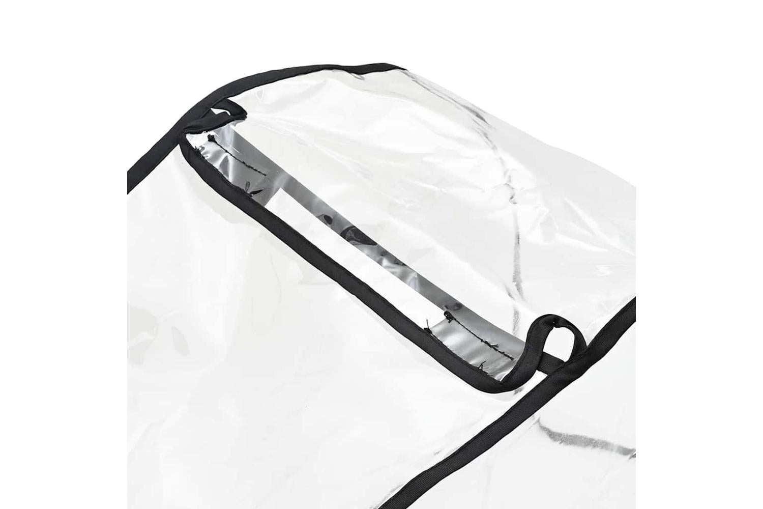 Vidaxl Pet Stroller Cover Folding Transparent 66 X 35 X 59 Cm Pvc-5
