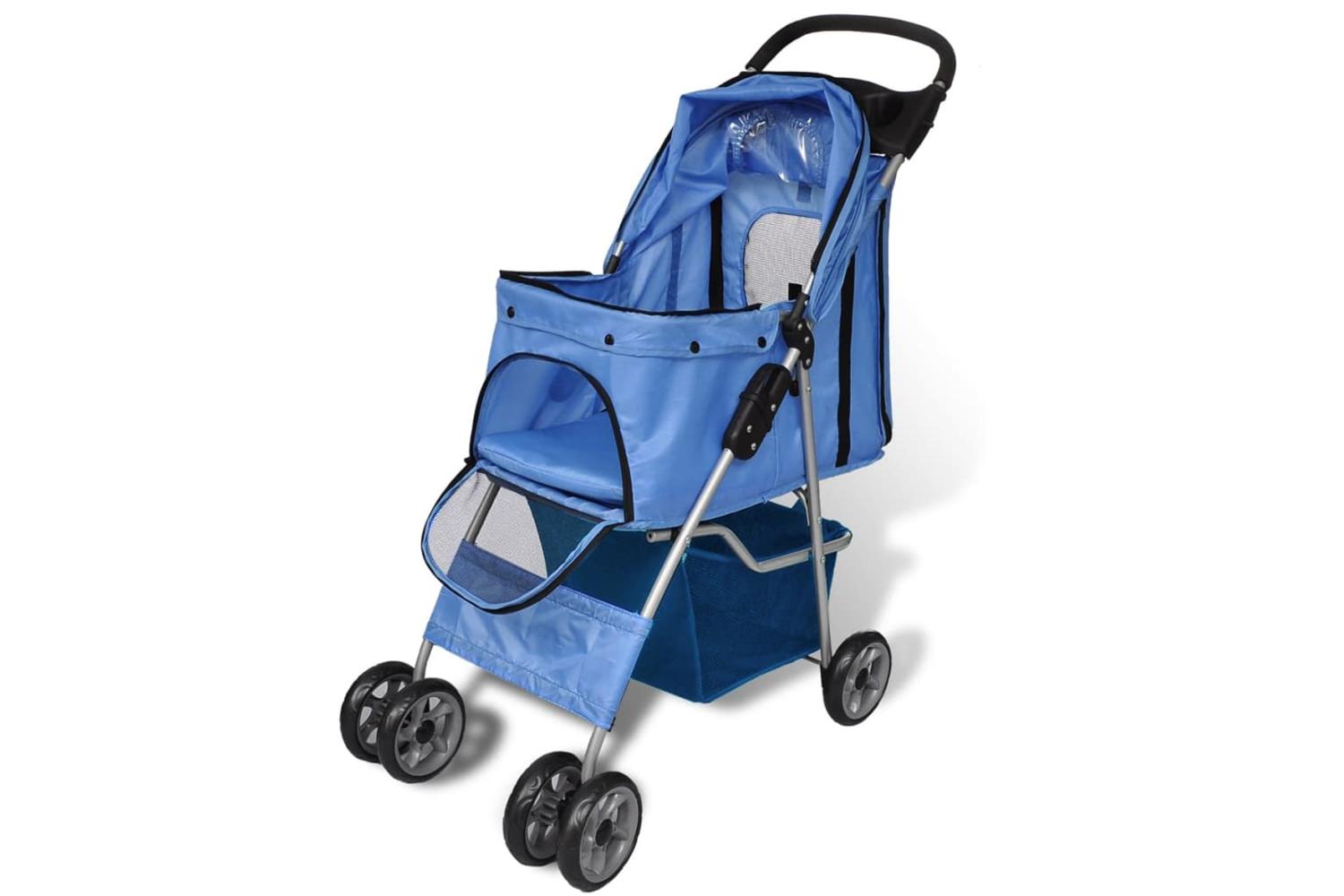 Vidaxl Dog Stroller 15 Kg Blue